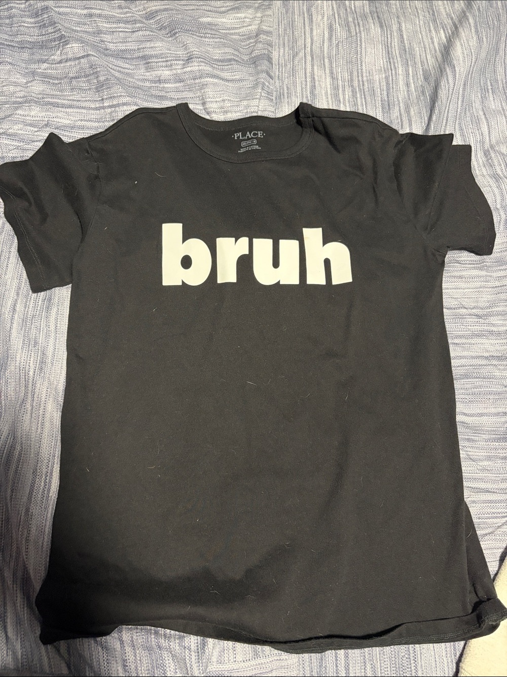 The Children's Place Black 'bruh' Graphic Tee